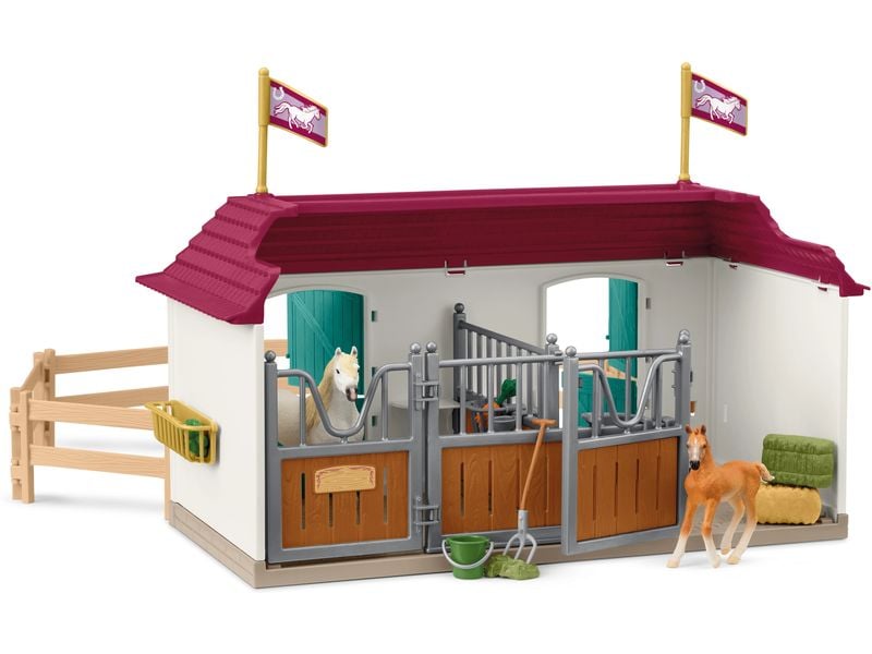 Schleich Spielfigurenset Horse Club Lakeside Pferdehof Playset fördert kreatives Spielen