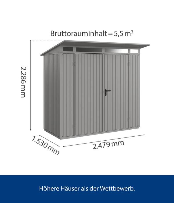 Hörmann Berry-Gerätehaus Classic-P Typ 1,