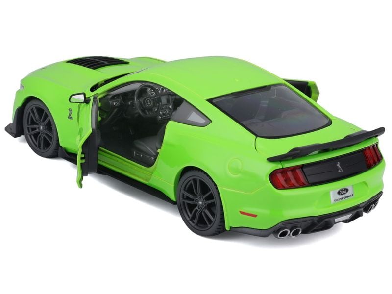 Maisto Sportwagen Ford Mustang Shelby GT500 2020 1:24, Grün Sammlermodell im Massstab 1:24