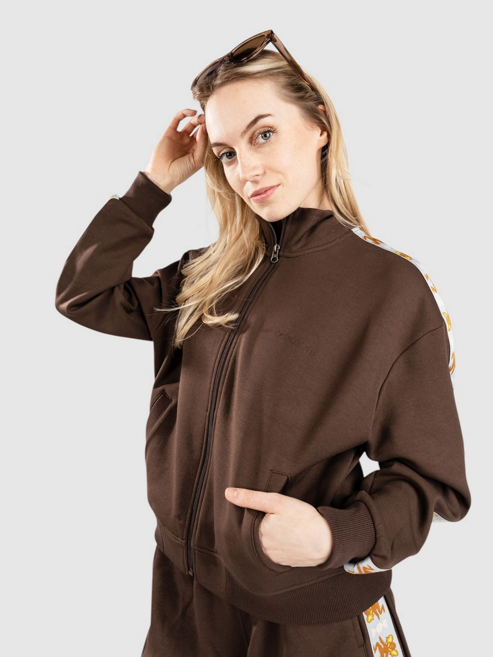 Element Sunday Track Zip Hoodie bracken