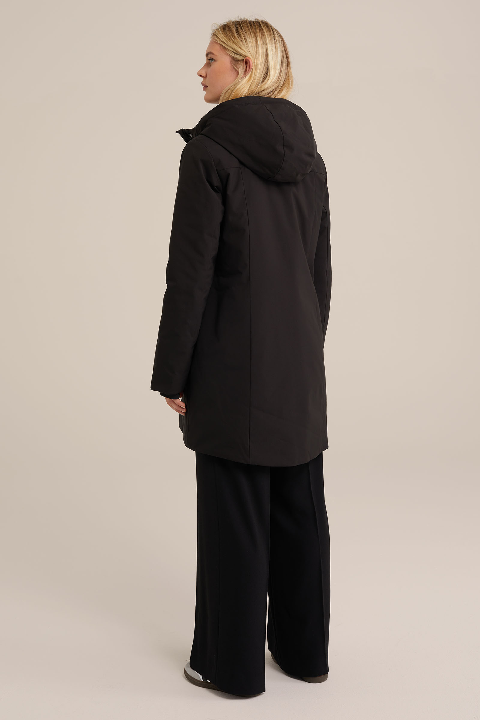 gewatteerde parka WE Fashion Zwart