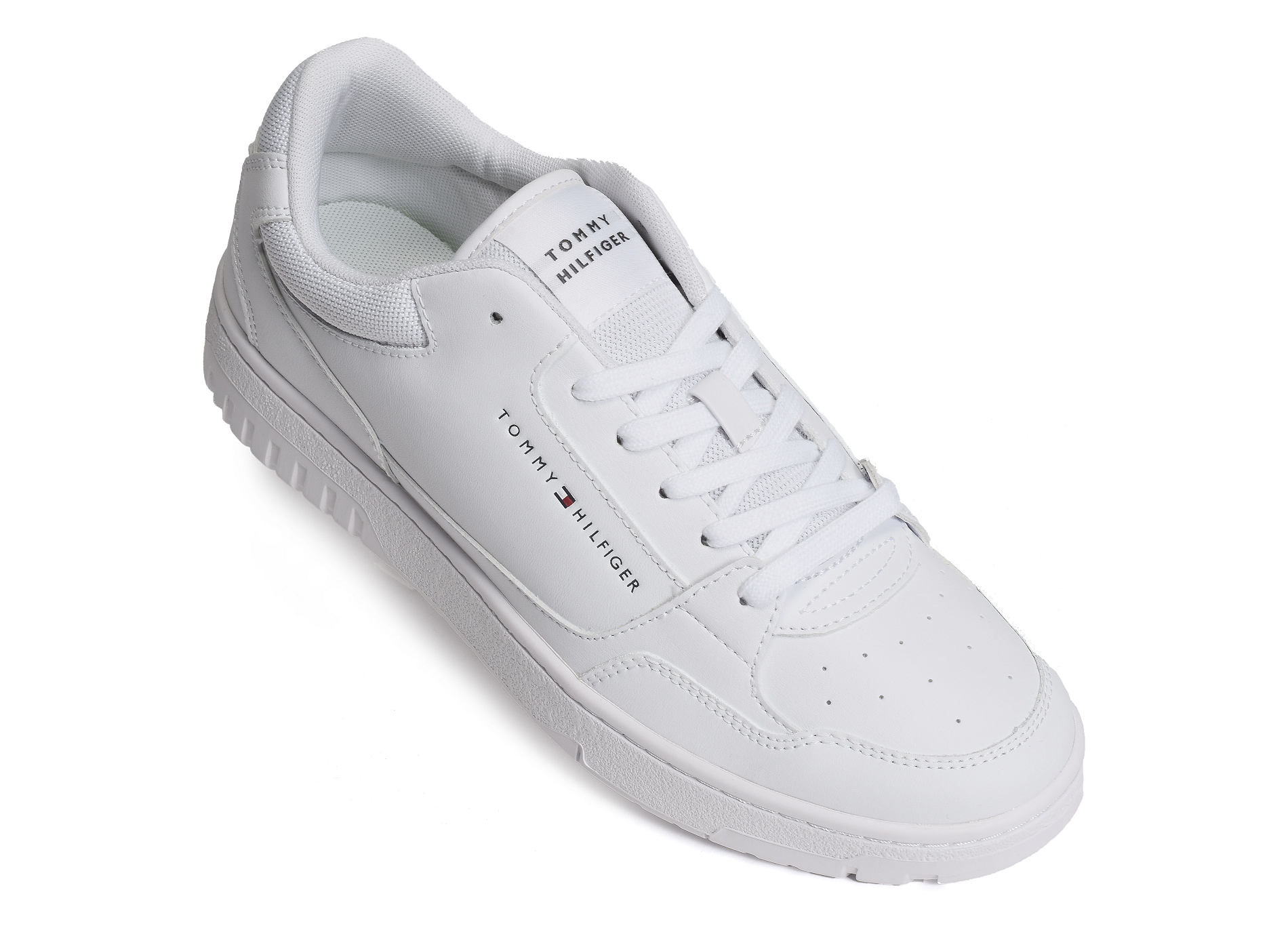 Th basket core leather ess 5040 blanc
