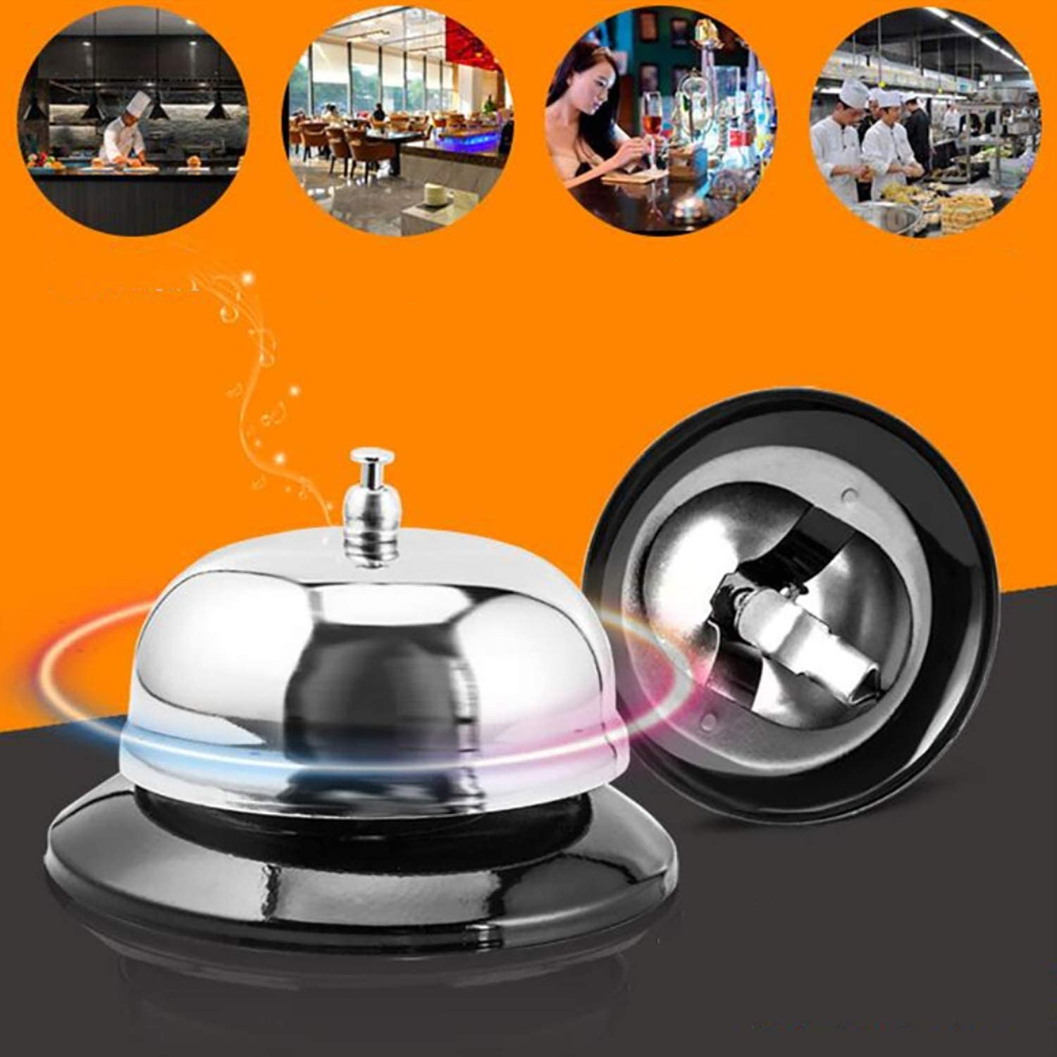 Metall Tisch Glocke Service Rezeptions Klingel Trainings Rufglocke für Bar / Hotel / Haustiere