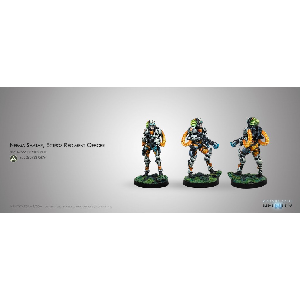 Infinity - Tohaa - Neema Saatar, Ectros Regiment Officier (Spitfire)