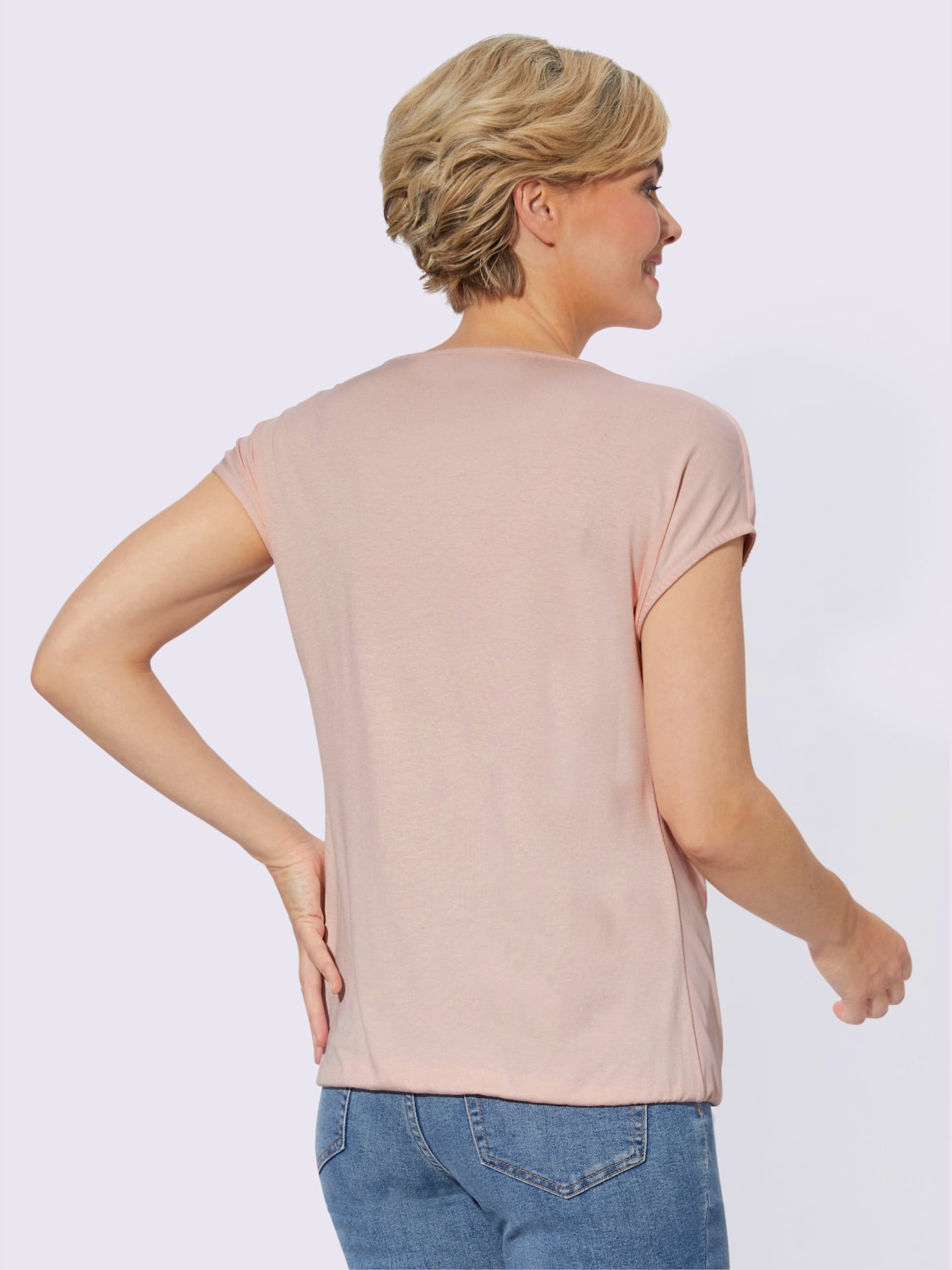 T-shirt femme élégant drapé