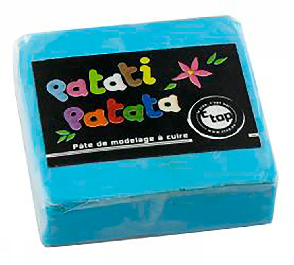 Pâte de modelage à cuire bleu clair 50g