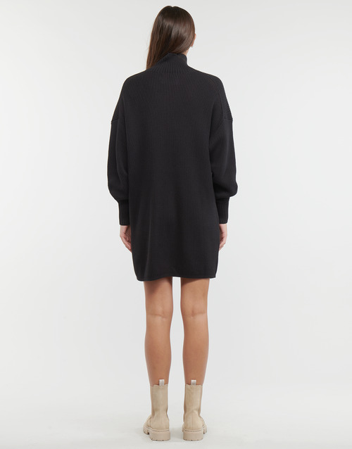 Calvin Klein Jeans - WOVEN LABEL LOOSE SWEATER DRESS - Noir