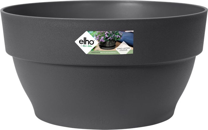 Elho plantenschaal Vibia Campana antraciet D 27 H 14 cm