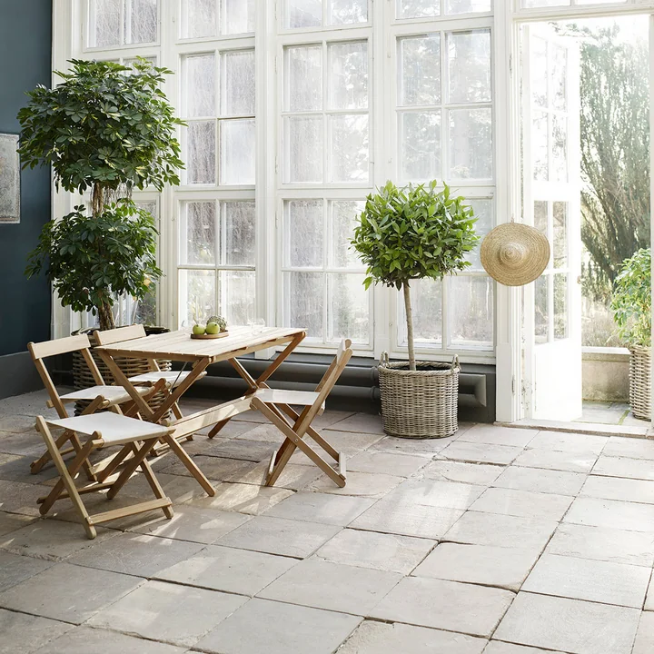 Carl Hansen - BM4570 Klappstuhl, Teak unbehandelt