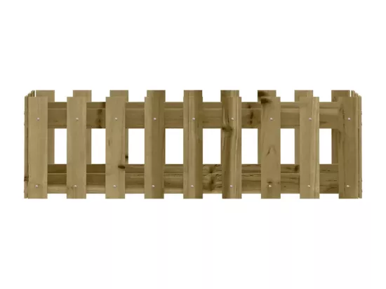 Jardinière bac lit surélevé bois marron 100 x 30 x 30 cm 02_0039819