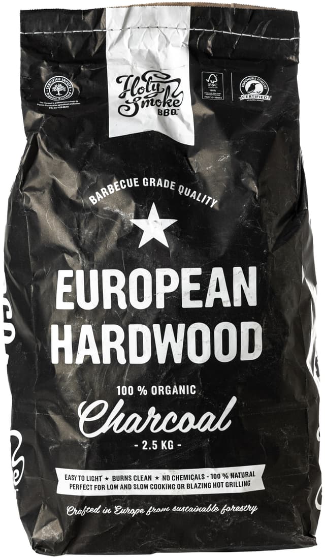 Holy Smoke europæisk trækul HSBBQ (2,5 kg)