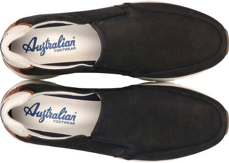Australian Heren Instappers & Mocassins Eagle Blue Donkerblauw
