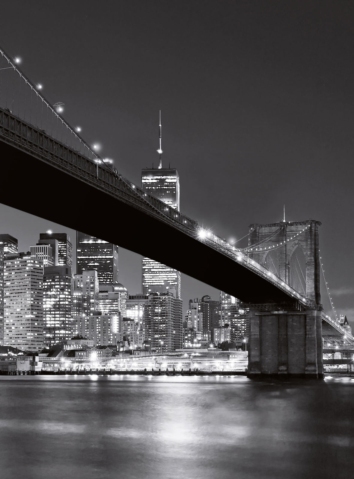 Fototapete DESIGNWALLS 2.0 - schwarz-weiß - New York - 2,6 Meter