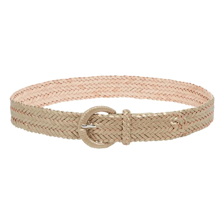 Dragon Diffusion Ceinture Tressée 4 cm | Champagne