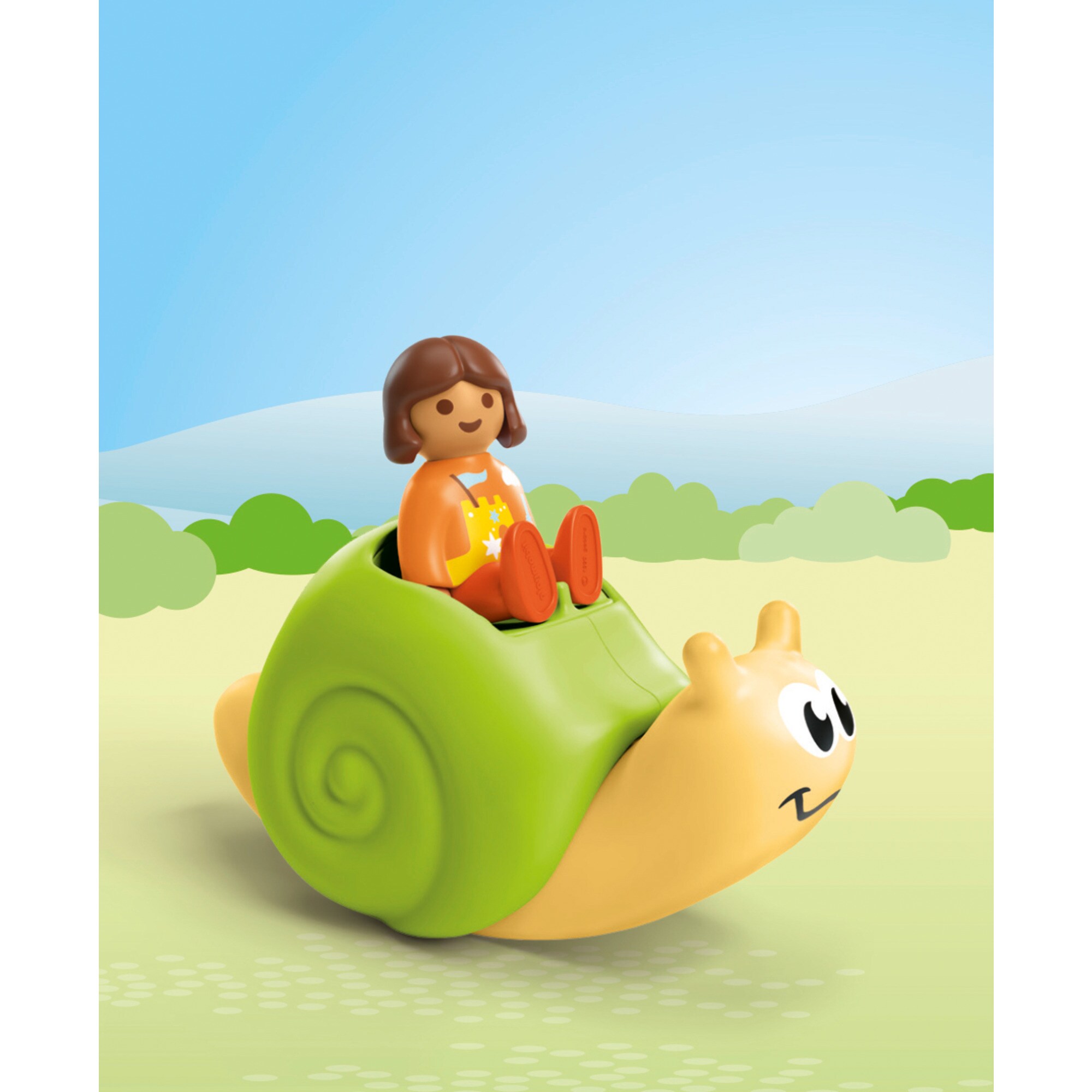 PLAYMOBIL Konstruktionsspielzeug Junior: Schaukelschnecke mit Rasselfunktion