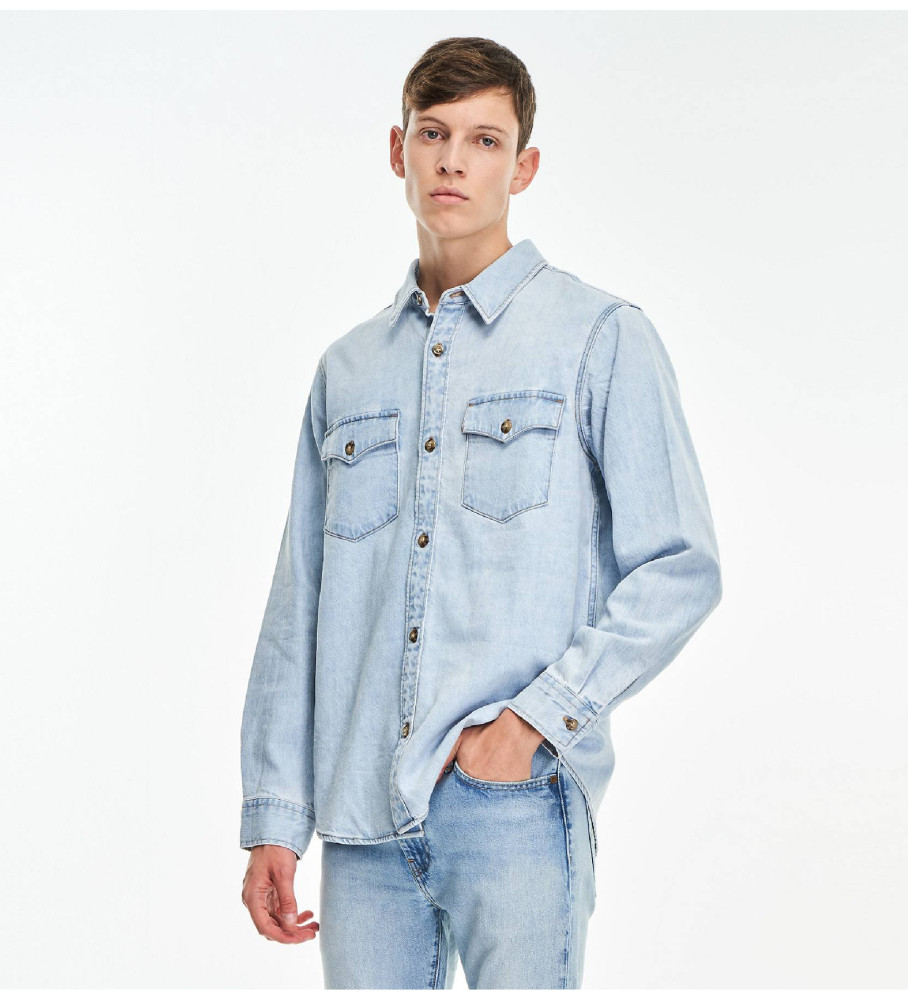 Levi's Camisa Western Fit Regular azul