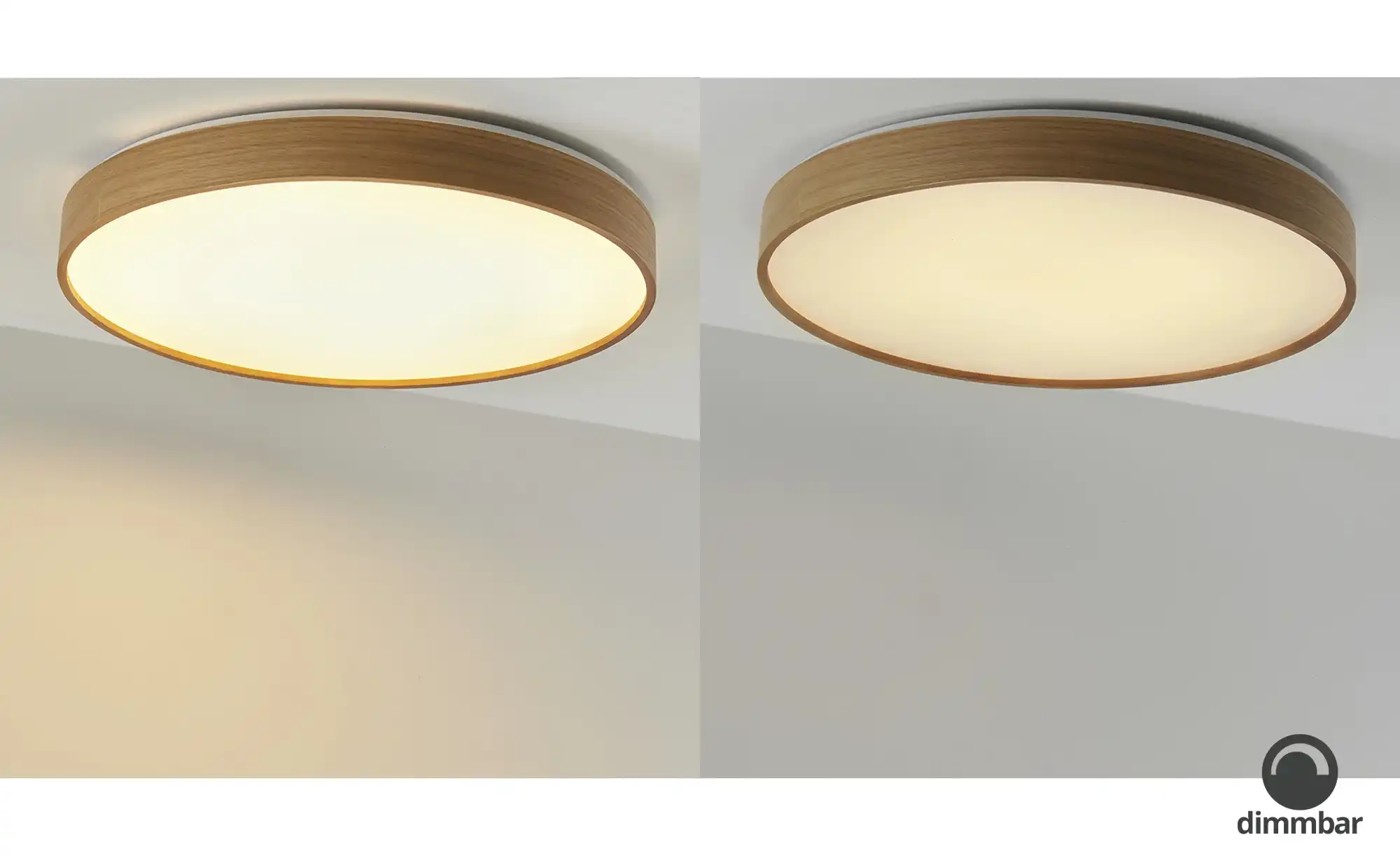 KHG LED-Deckenleuchte, 1-flammig, Eichenholz ´groß´