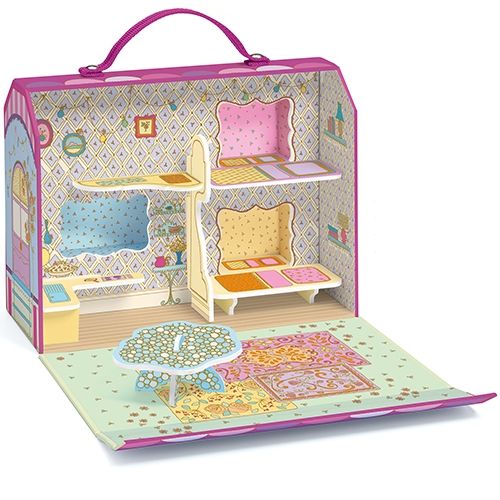 Djeco tinyly draagbaar poppenhuis - bluchka & indie