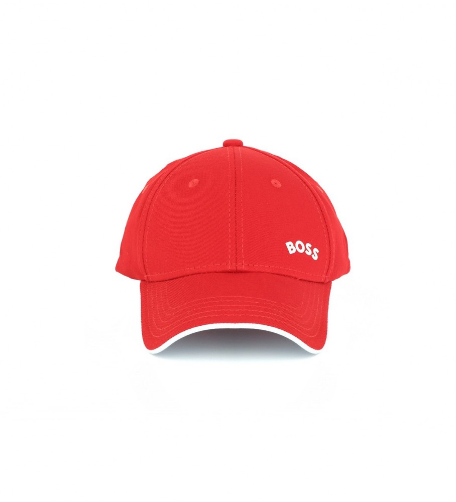 Boné BOSS Bold Curvo Vermelho
