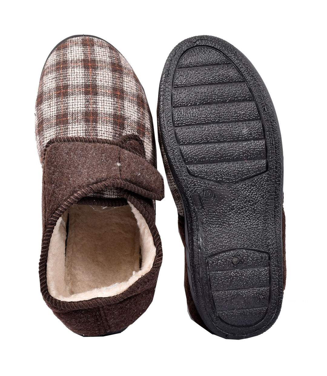 CHARENTAISE Homme Pantoufle PREMIUM SCRATCH MU7291 MARRON