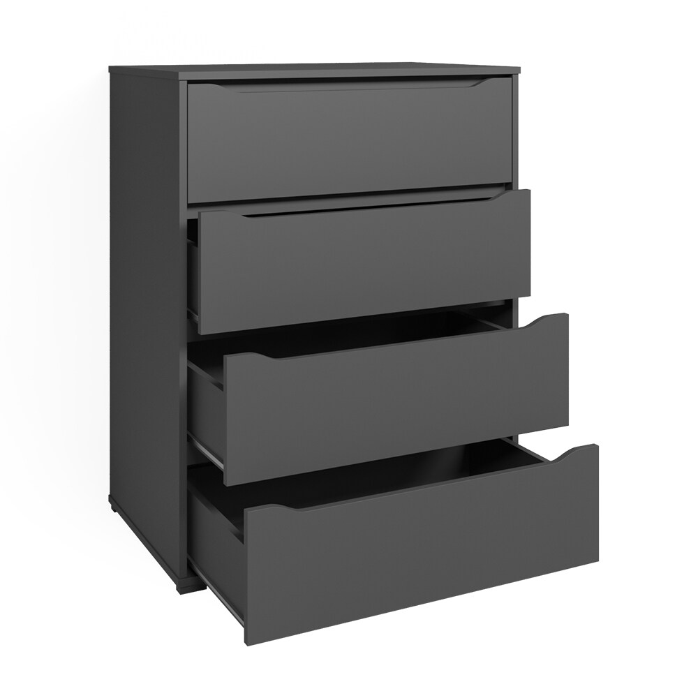 Vicco Kommode Highboard Mehrzweckschrank Ruben Anthrazit Schublade 80 cm Ablage