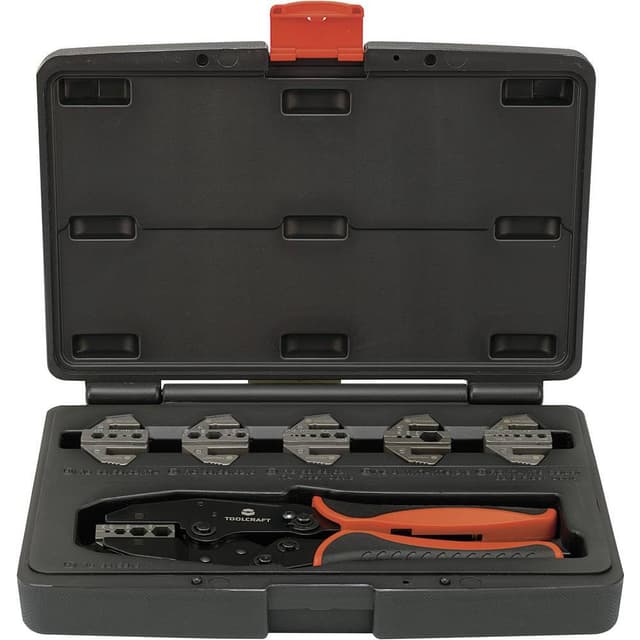 TOOLCRAFT PZ-505 818645 Krympetang 7 dele Koaksial