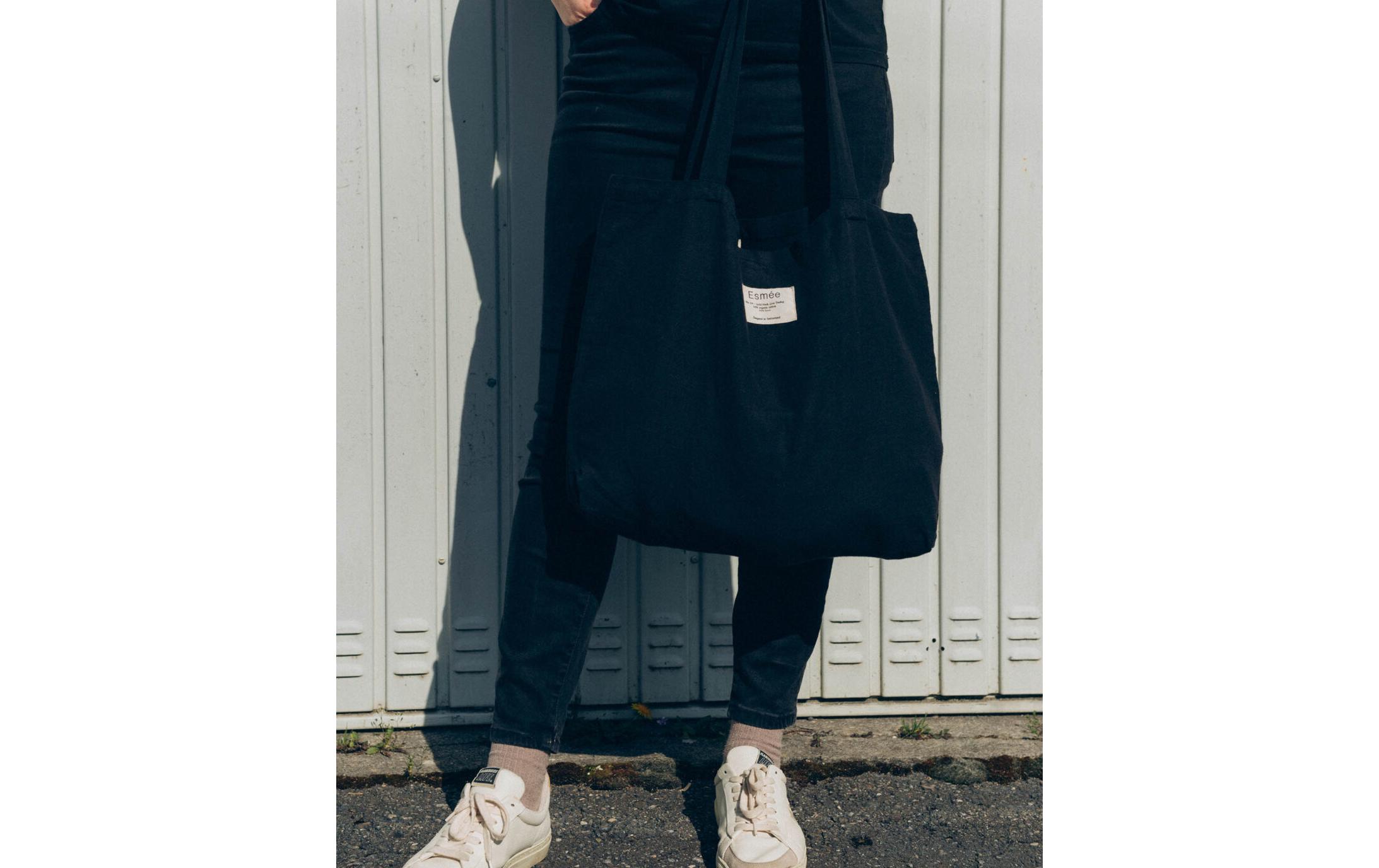 Tasche Lora Schwarz, 47 x 40 cmEinkaufstasche