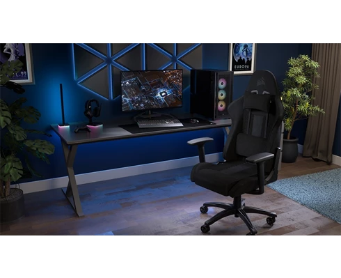 Corsair TC100 RELAXED Gaming Chair - Fabric Black
