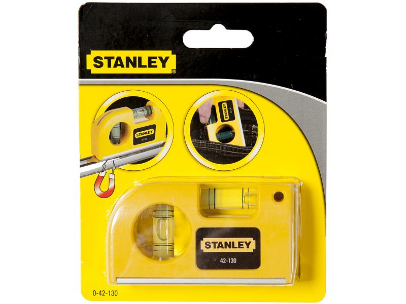Stanley Wasserwaage 8.7 cm klein Magnetische Taschen-Wasserwaage