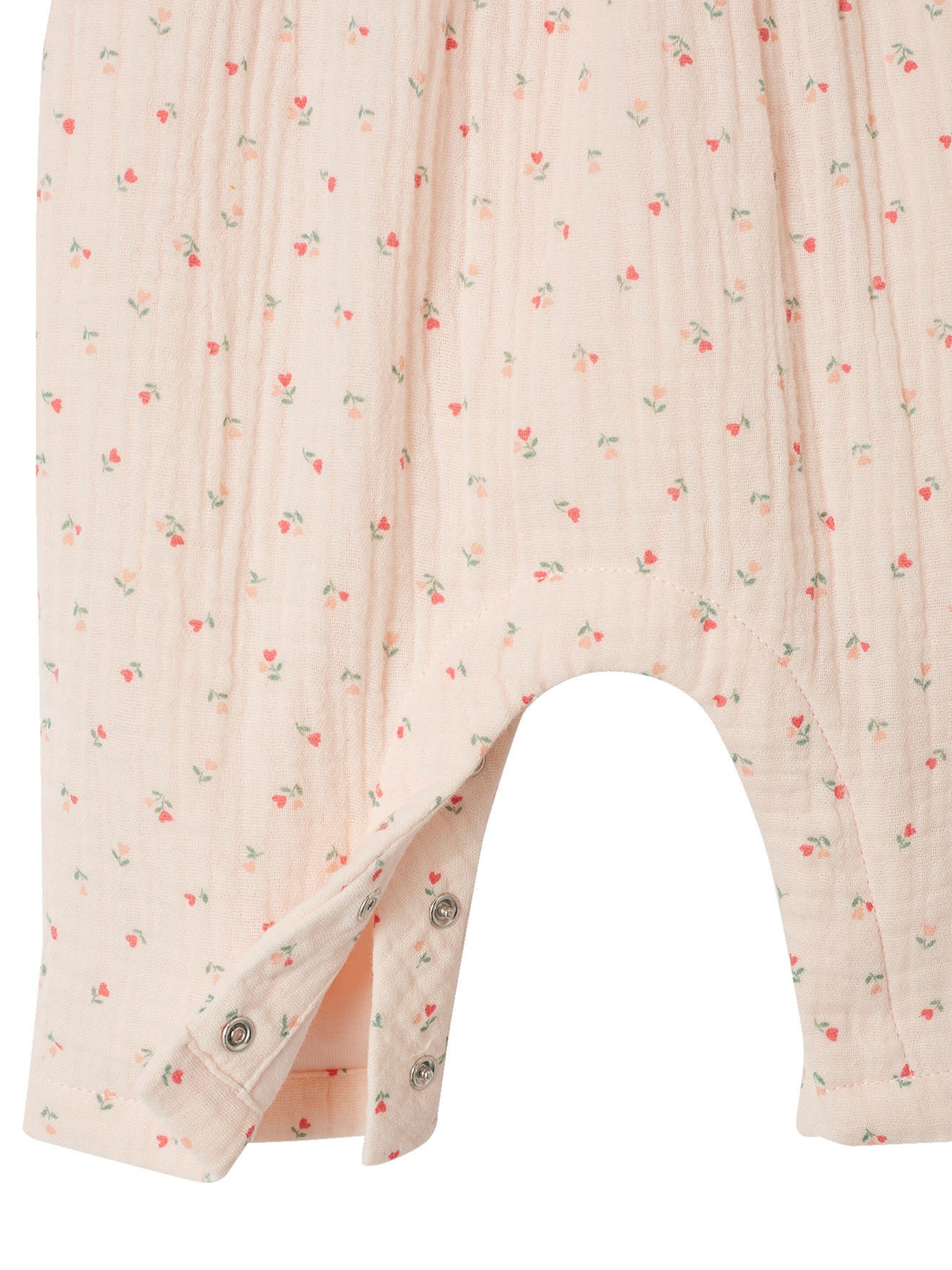 Vertbaudet Mädchen Baby Overall, Lochstickerei hellrosa