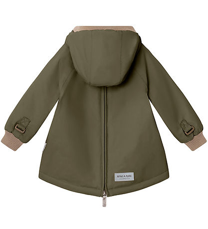 Mini A Ture Winterjacke - Babywen Fleece - Olive Nacht