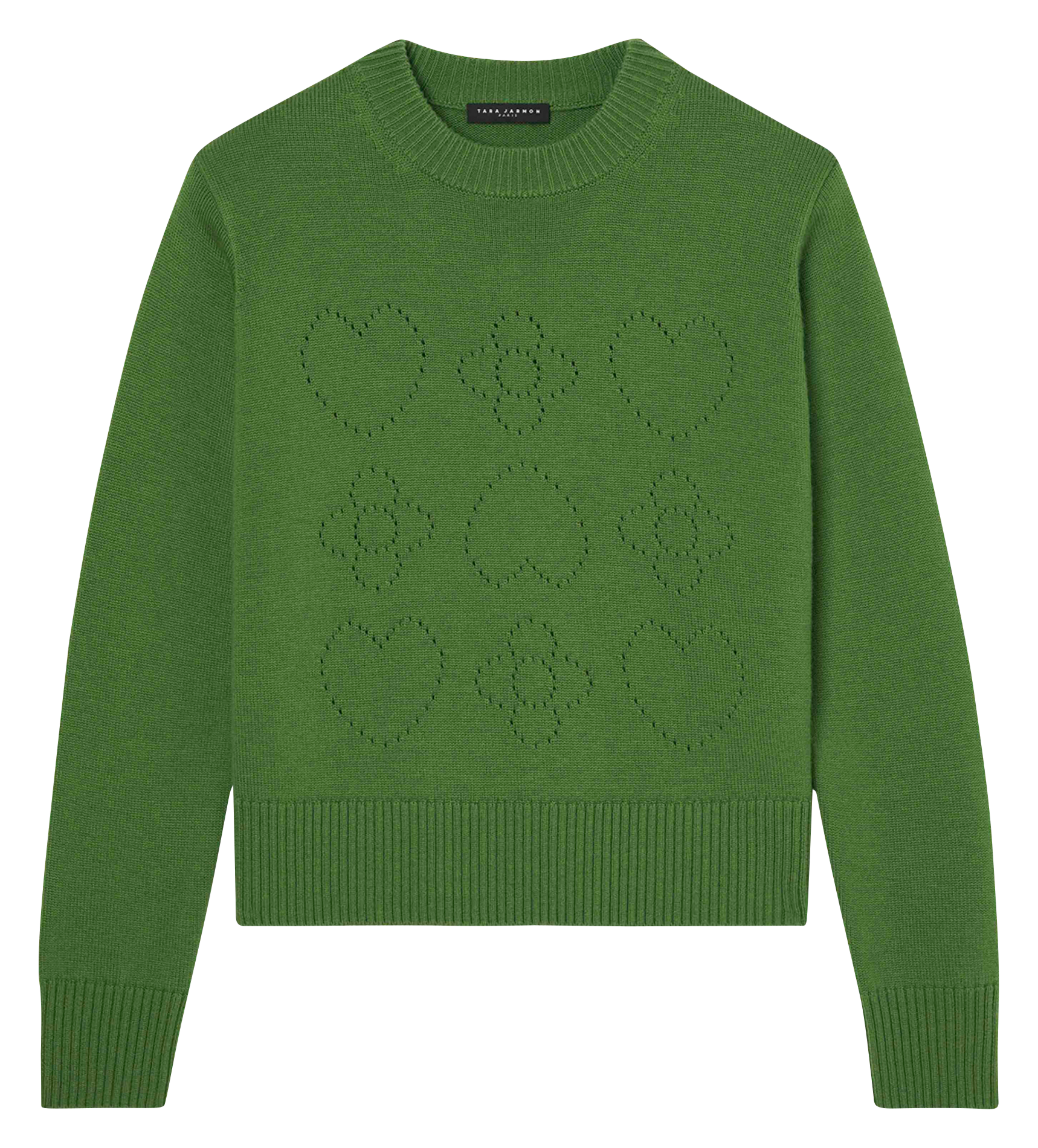 PREPPY - Pull droit col rond en laine | Vert