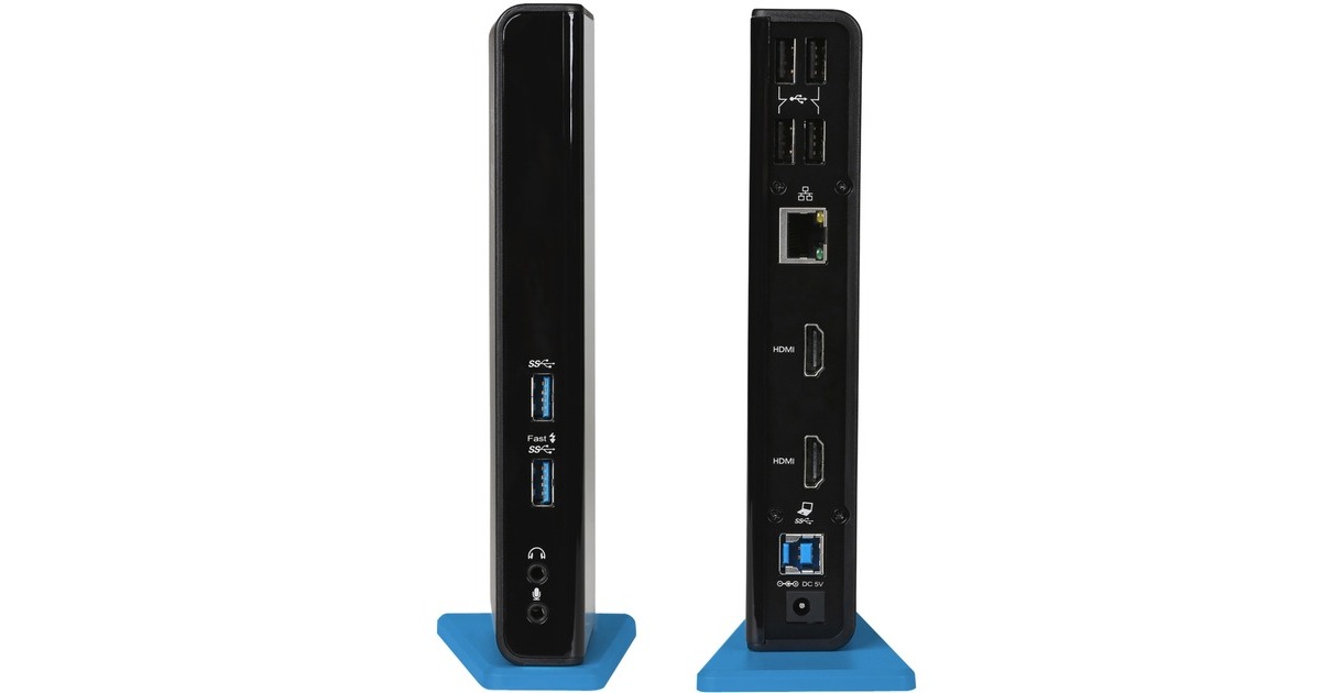 i-tecUSB 3.0/USB-C Dual HDMI dockingstation  (Zwart)