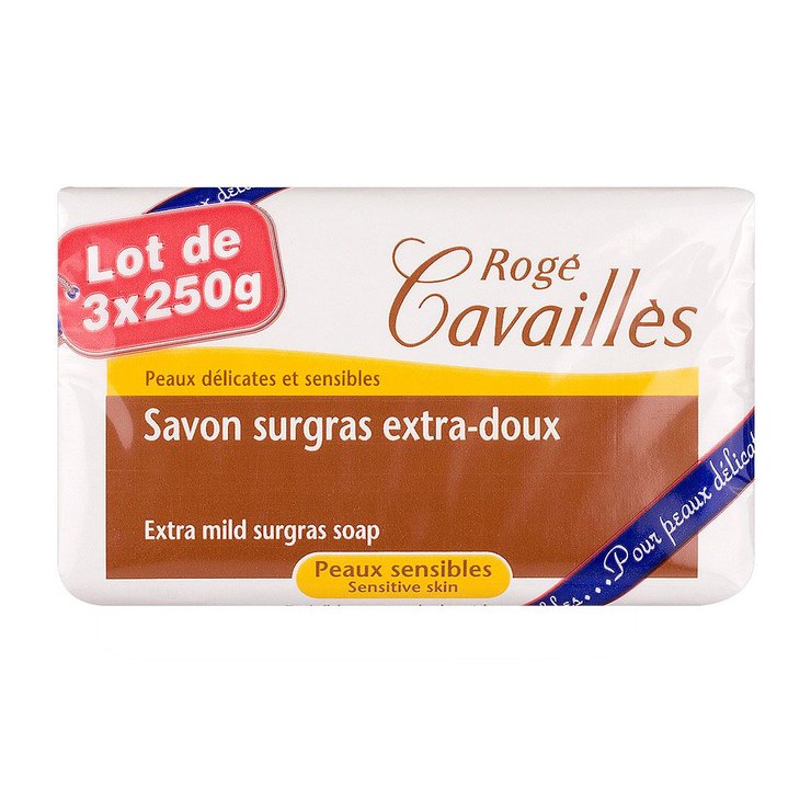 Savon surgras extra-doux 3x250g