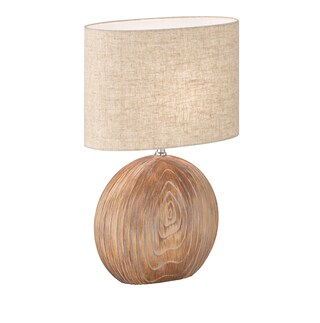 FISCHER & HONSEL Retrofit Tischlampe TOBSE 53 cm holzfarbig