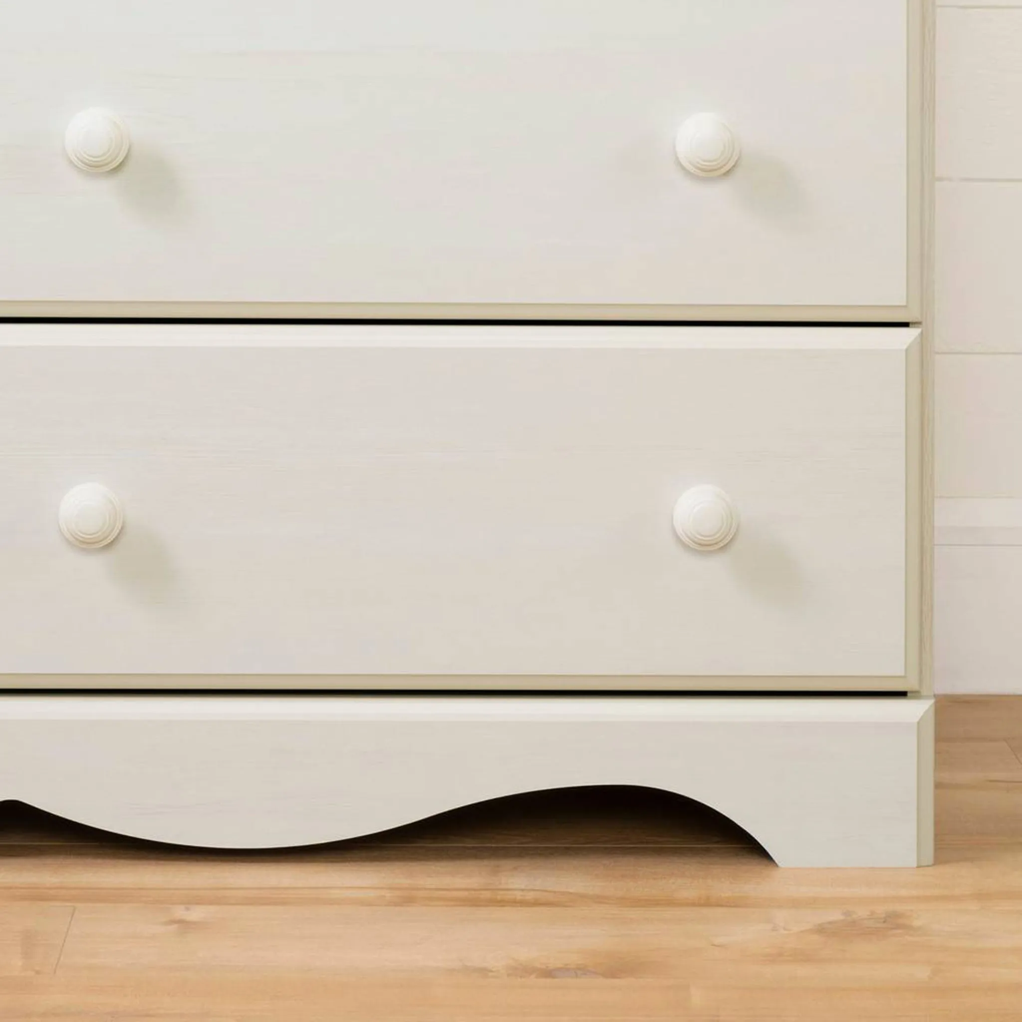 South Shore Bureau 6 tiroirs Summer Breeze -Blanc Antique