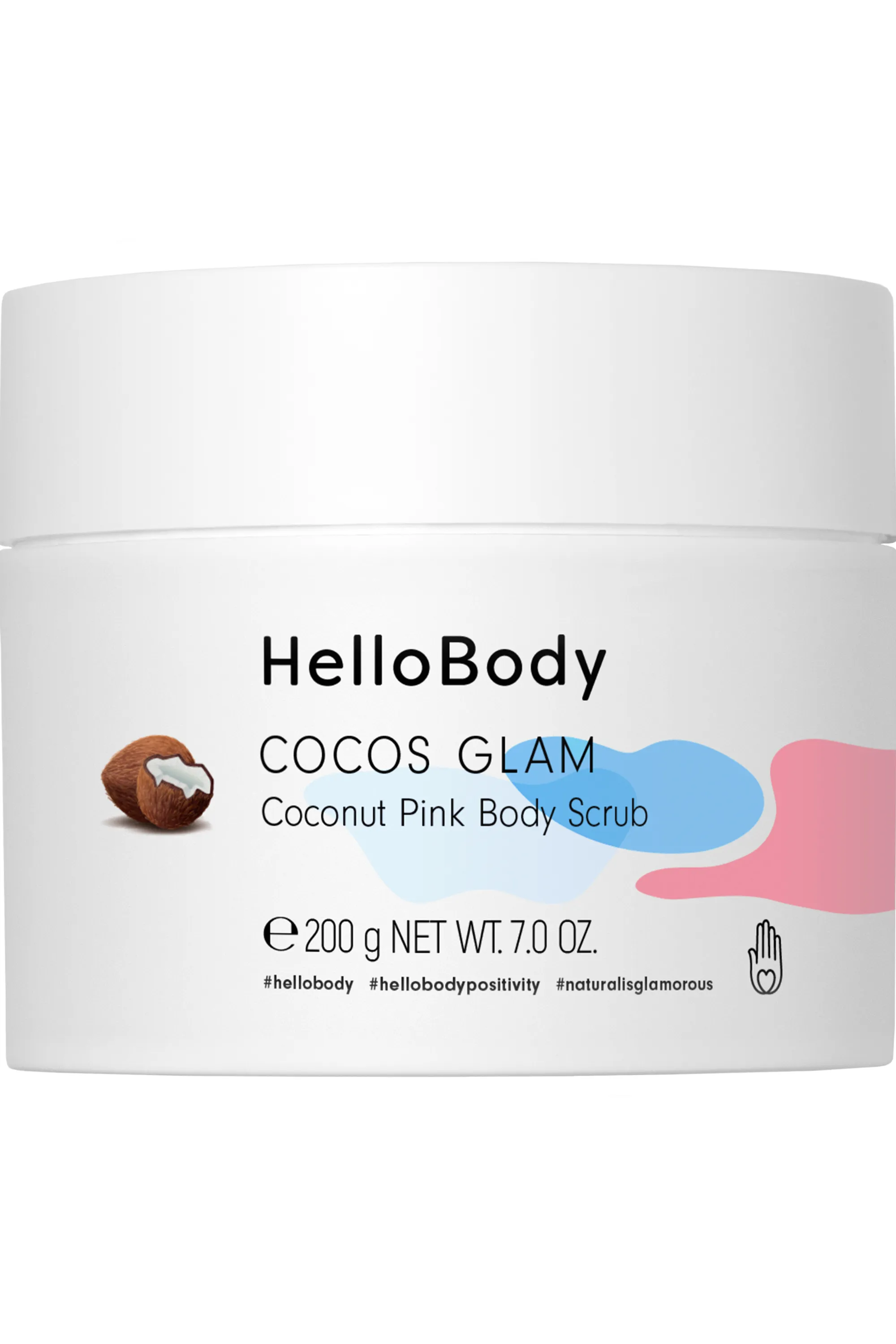 HelloBody Gommage corps Cocos Glam-200 g