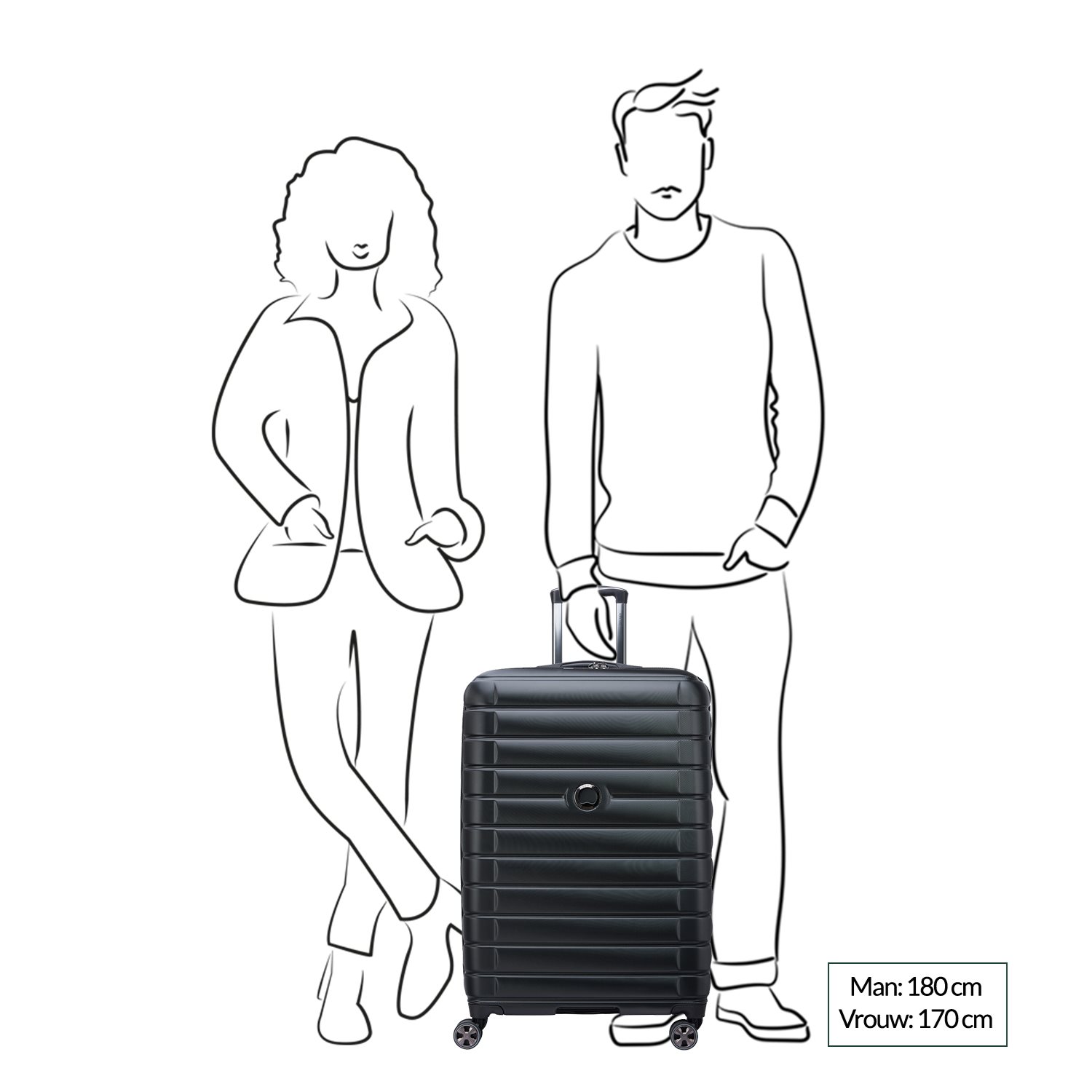 Delsey Shadow 5.0 Trolley 75 Expandable black