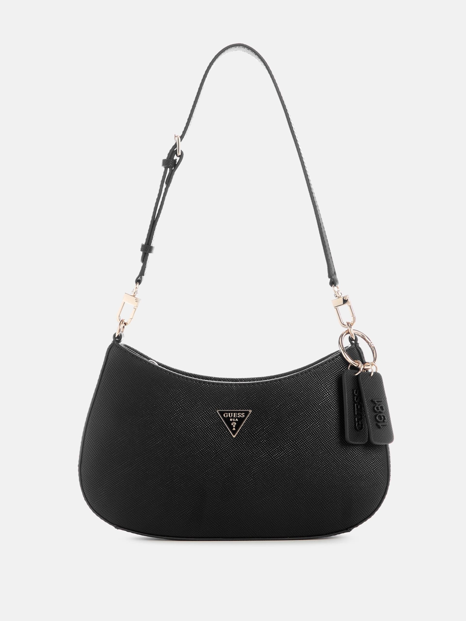 Bolsa de ombro Noelle em couro saffiano
