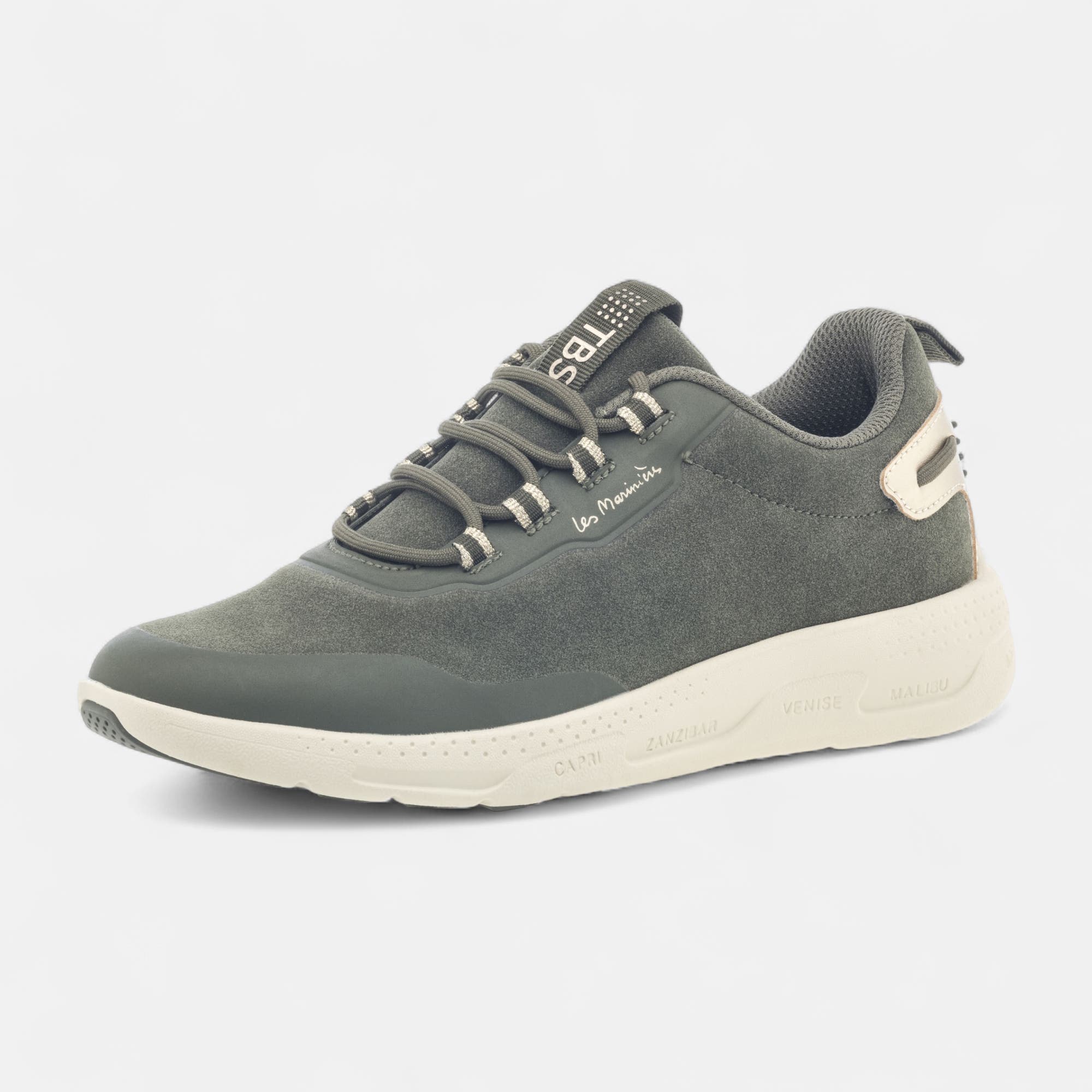Baskets basses Femme kaki