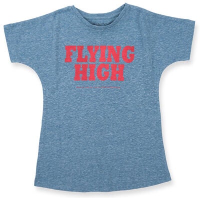 How to kiss a frog T-shirt Flying, Blå