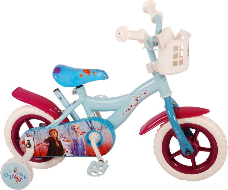 Disney - Frozen 2 - Kinderfiets - Blauw/Paarse - Doortrapper