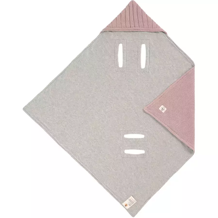 LÄSSIG Einschlagdecke dusky pink 78 x 78 cm