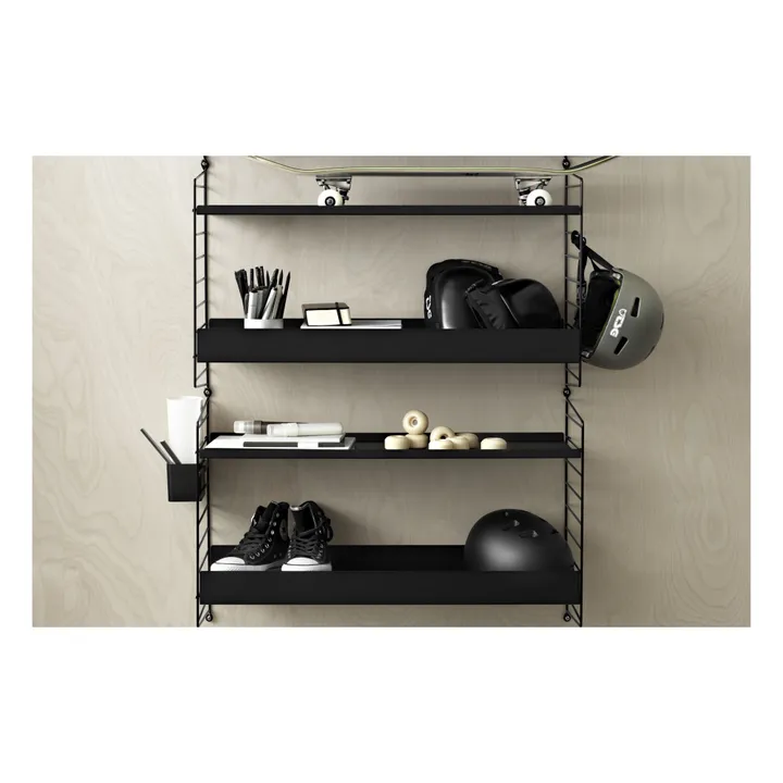 String Furniture Etagère en métal 58x30 cm | Noir