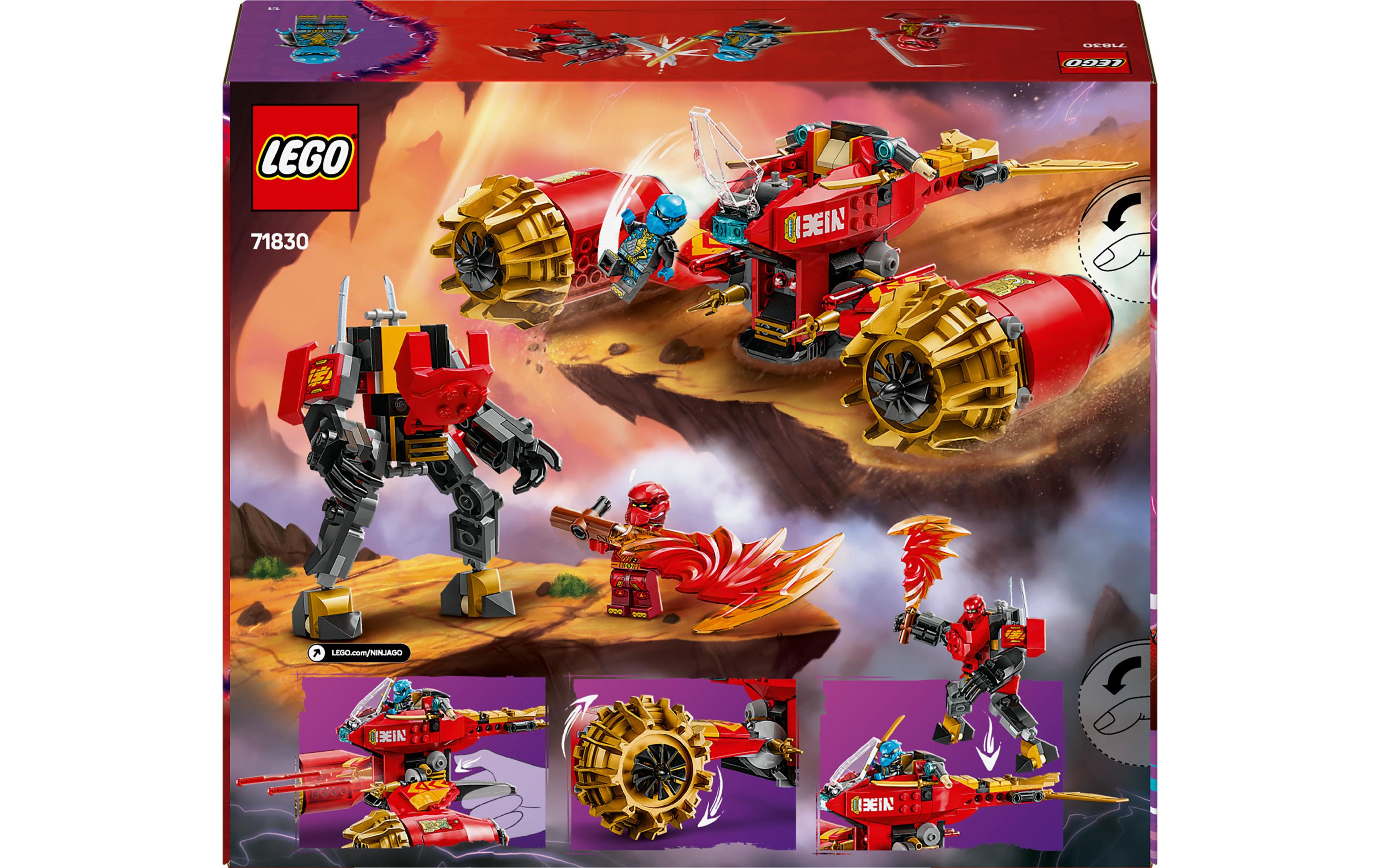 Ninjago Kais Sturmreiter-Mech 71830Set mit Ninja-Kombi-Mech und 3 Minifiguren