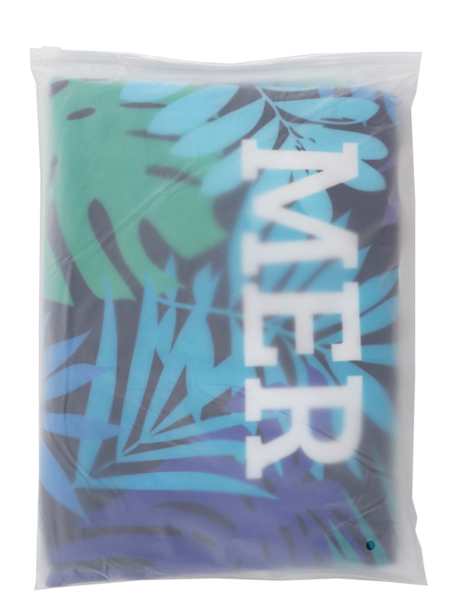 Housse de valise Periea Green and Blue Palm Leaves L
