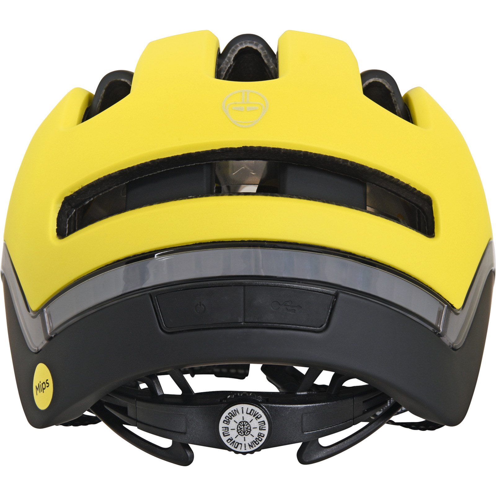 Nutcase Vio Commute Velohelm gelb, 59-62