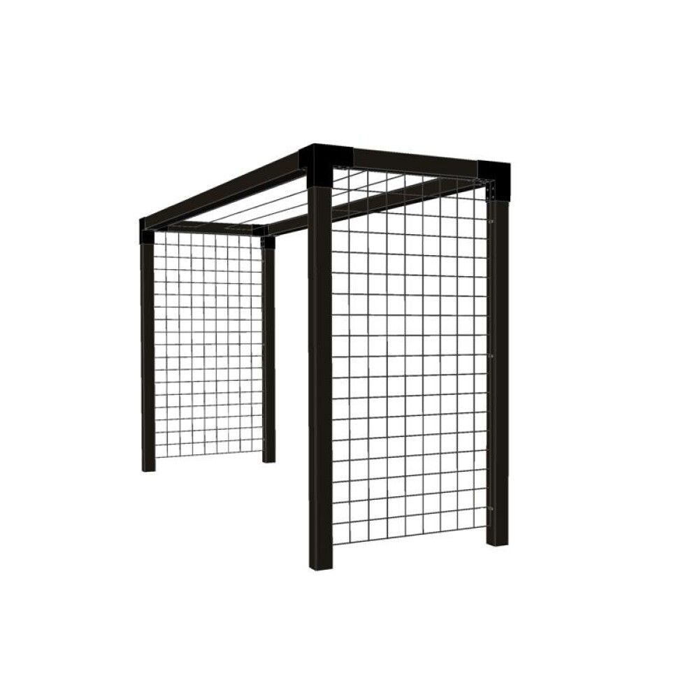 TØRKESTATIV PLUS CUBIC MED ESPALIJÉ 369X199X108CM SVART