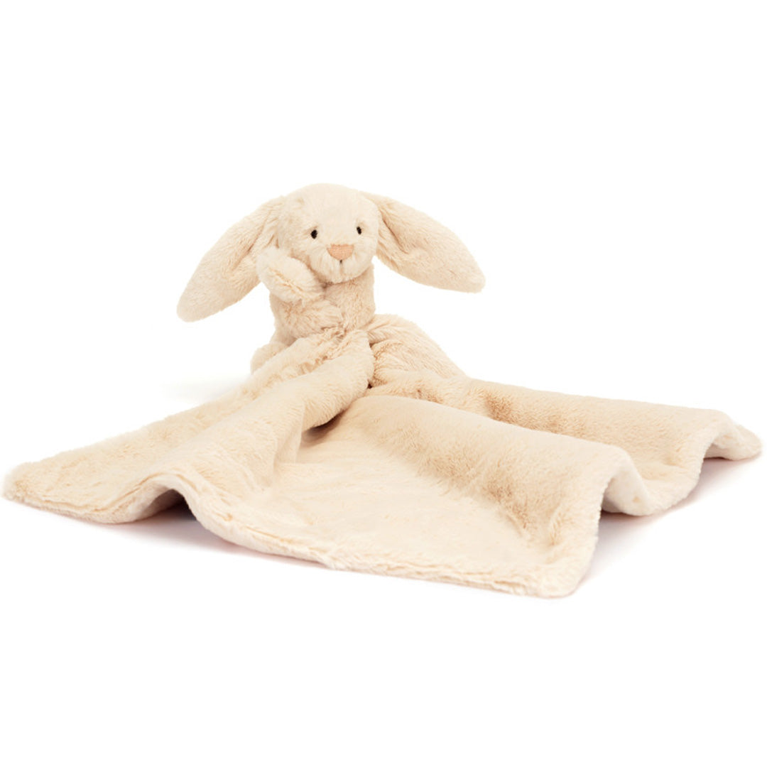 jellycat knuffeldoek bashful konijn luxe - beige - 34 cm