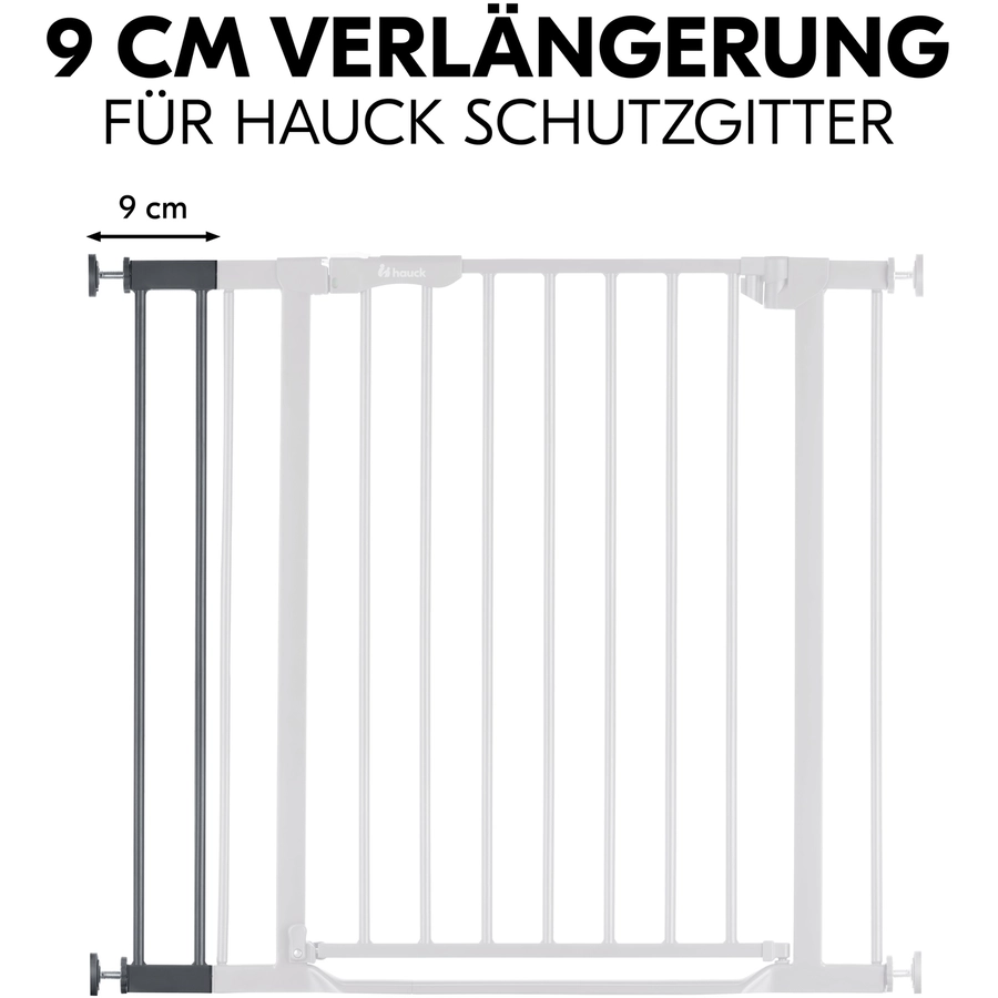 hauck Verlängerung für Türschutzgitter Safety Gate 9 cm Dark Grey